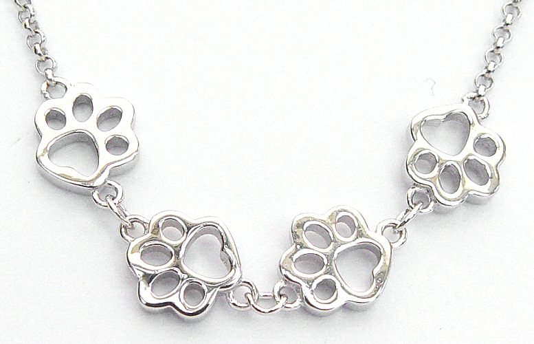 Exquisite Trendy Heart Bone Pendant Dog Paw Necklace - Temu